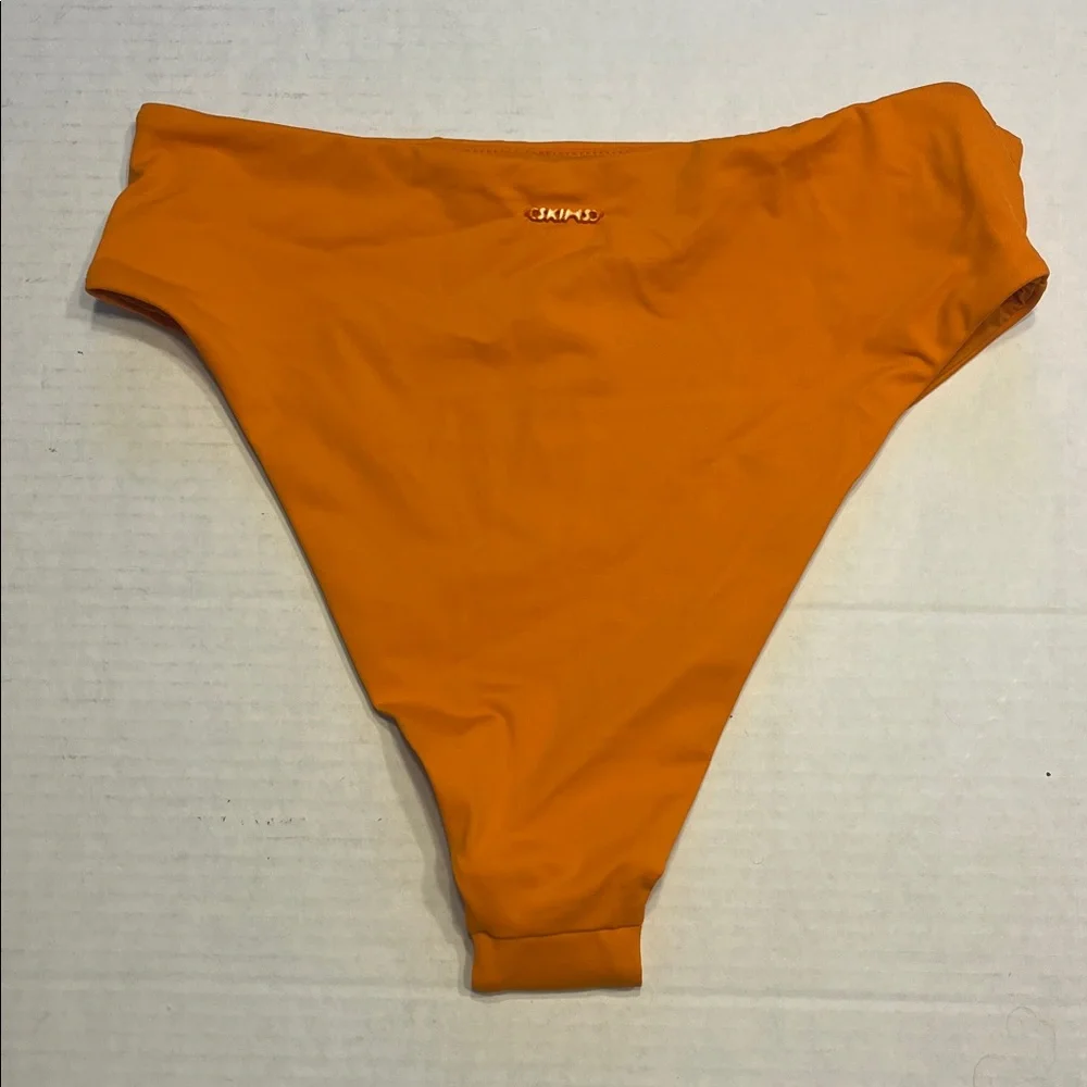 NWT Skims Swim Mid waist Bikini Bottoms new orange tangerine